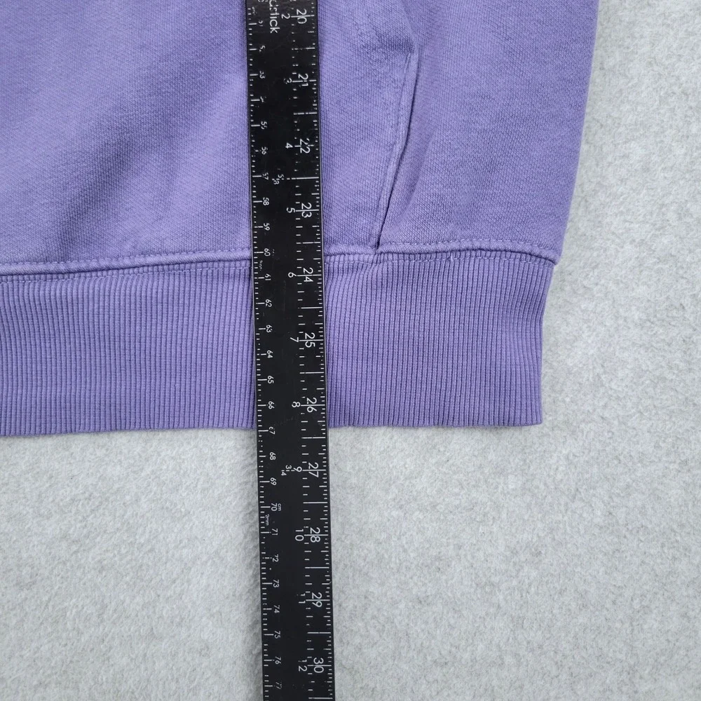 The North Face Hoodie Mens Small Purple Logo Pullover Fleece F23 721556-A7UNL